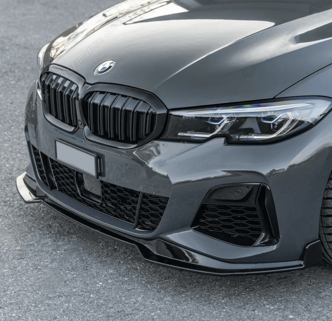 Lame avant splitter de pare-choc avant pour BMW Série 3 G20 (2019 à 2026), équipée du pack M, phase 1 (2019 à 2022)
