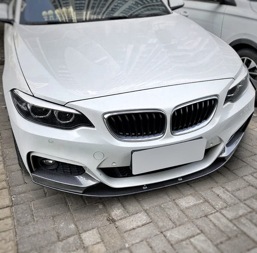 Lame avant splitter pare-choc pour BMW Série 2 F22 M2 F87 (2013 à 2021), série 2 F22 pack M, look carbone