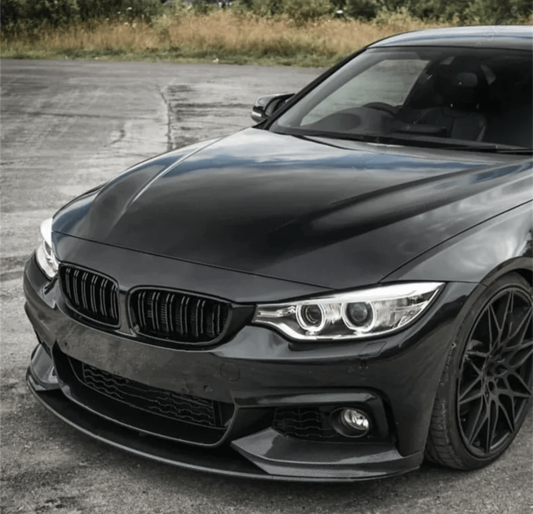 Lame avant splitter pare-choc pour BMW Série 4 F32 F33 (2012 à 2020), finition noir brillant, équipée du pack M