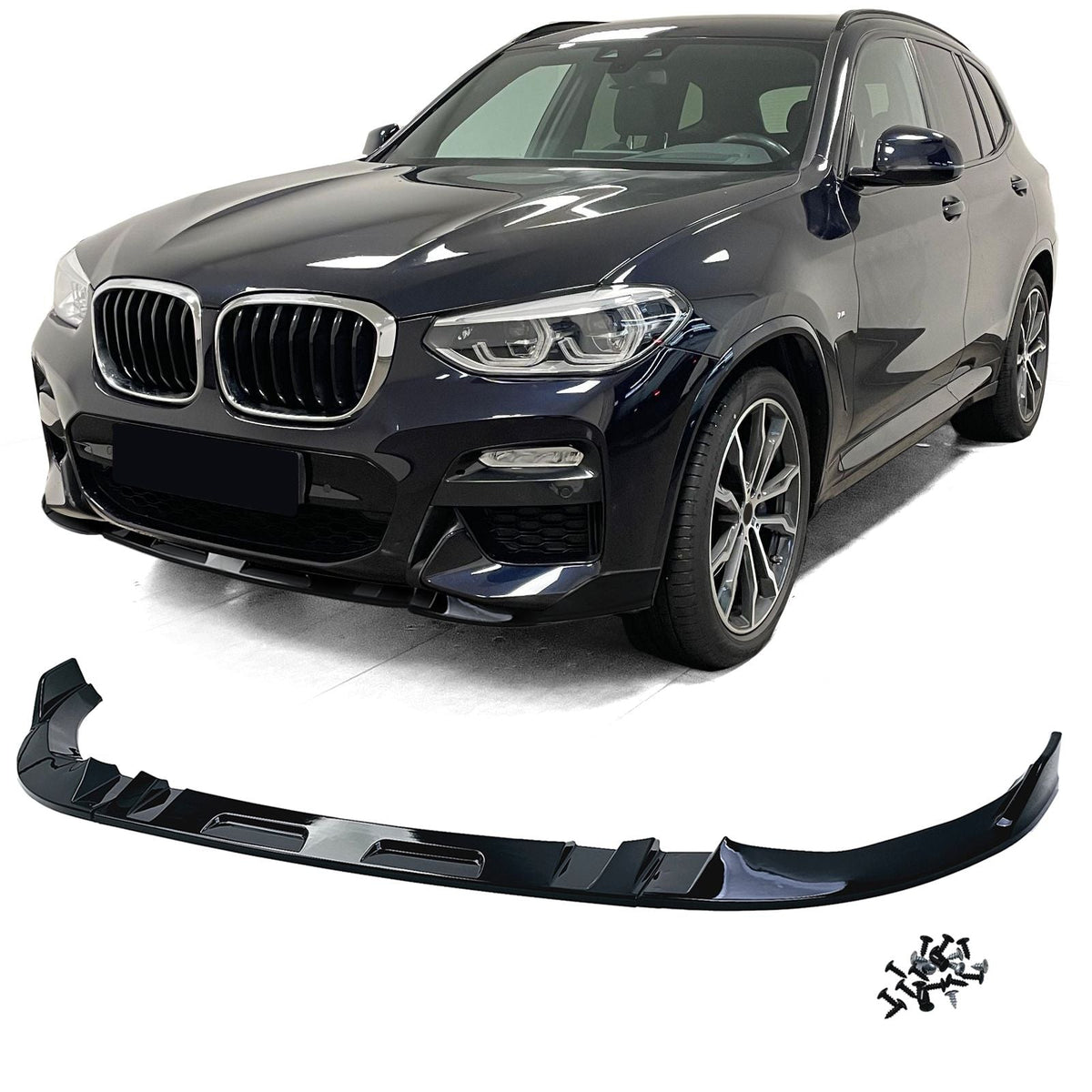 Lame avant splitter pare-choc pour BMW X3 G01 SUV (2017 à 2025), phase 1 (2017 à 2021)