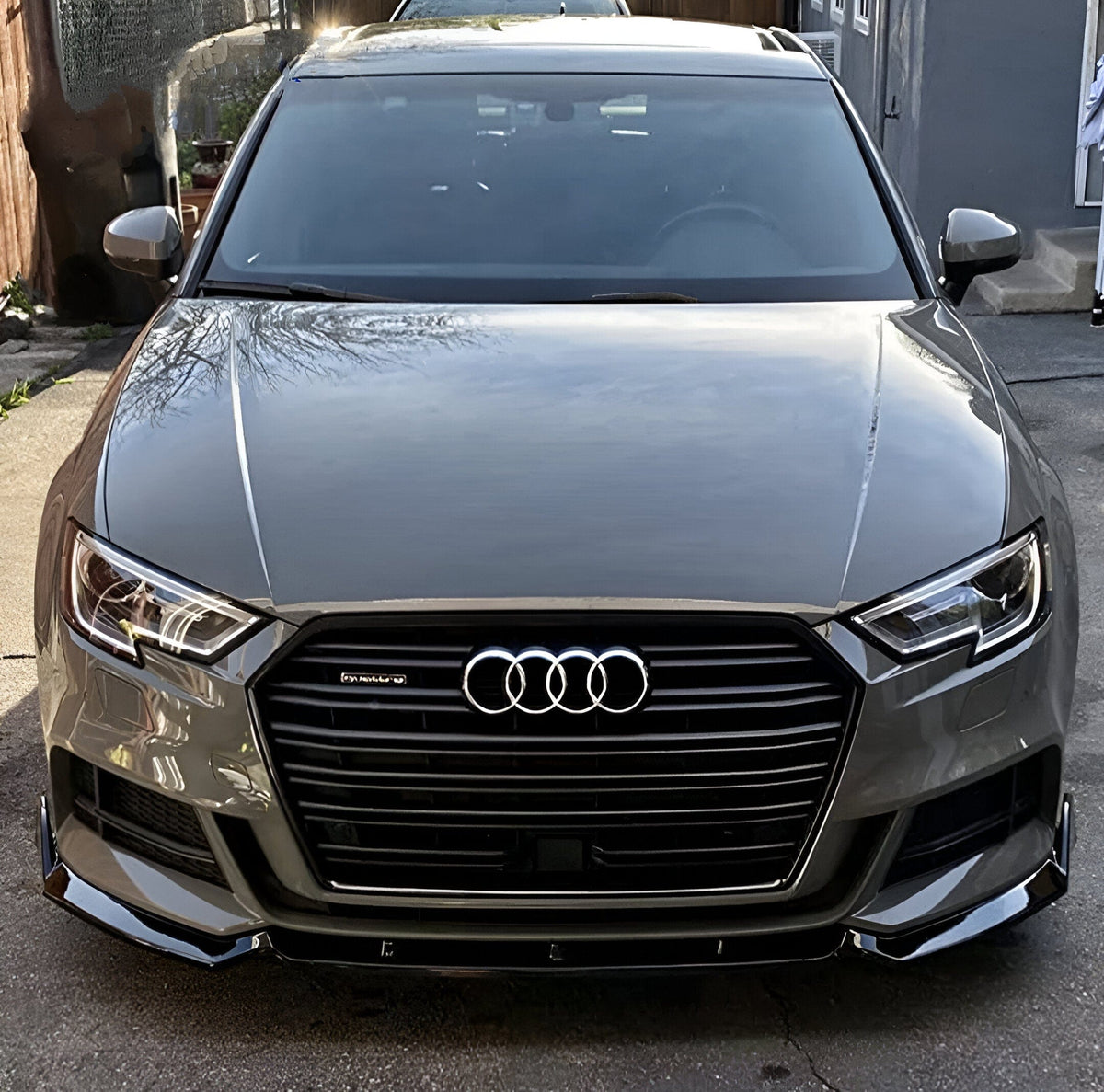 Lame avant splitter de pare-chocs pour Audi A3, S3 8V (2012 à 2020), vue 2