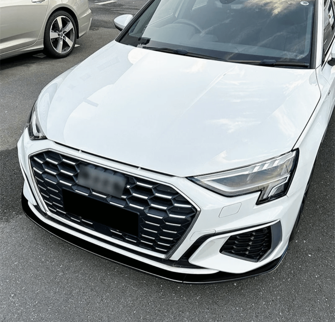 Lame avant splitter de pare-chocs pour Audi A3, S3 8Y (2020 à 2024), vue 2