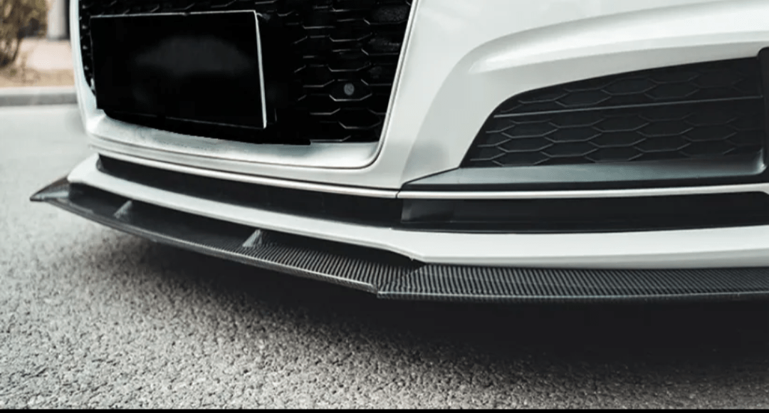 Lame avant splitter de pare-chocs pour Audi A5, S5 B9 (2016 à 2020), Audi A5 S-Line et S5 B9 phase 1, look carbone