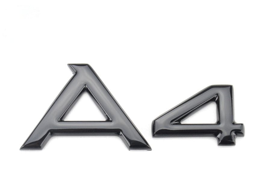 Logo de coffre A4 noir pour Audi (Black Edition), vue 2