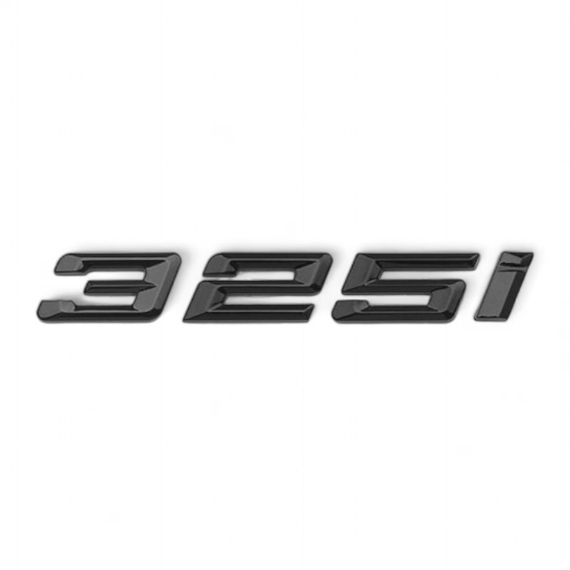Logo de coffre noir badge pour BMW Série 3 (E36, E46, E92, F30), 325i