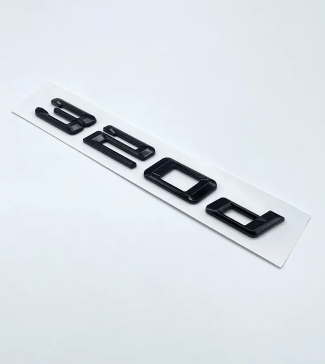 Logo de coffre noir badge pour BMW Série 3 (E36, E46, E92, F30), vue 21