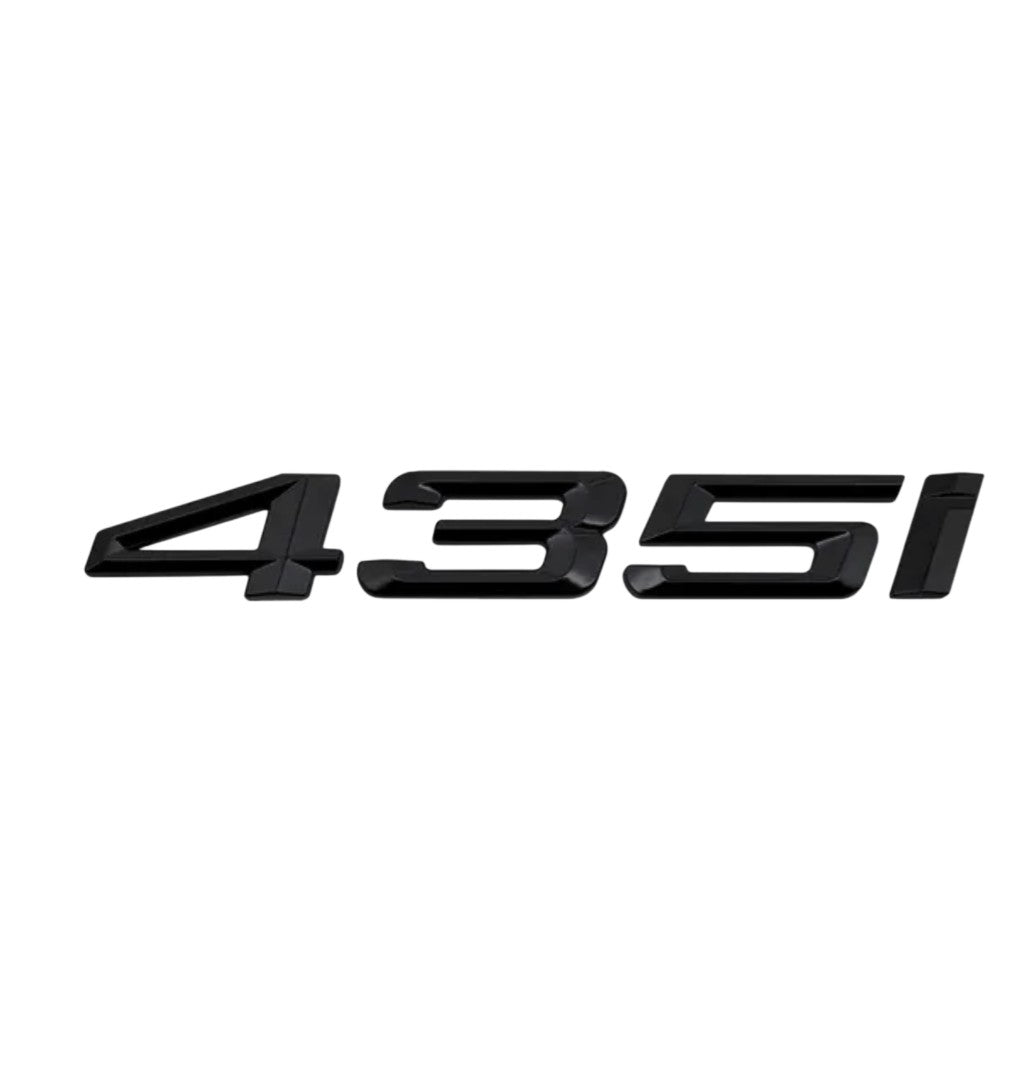 Logo de coffre noir badge pour BMW Série 4 F32, 435i