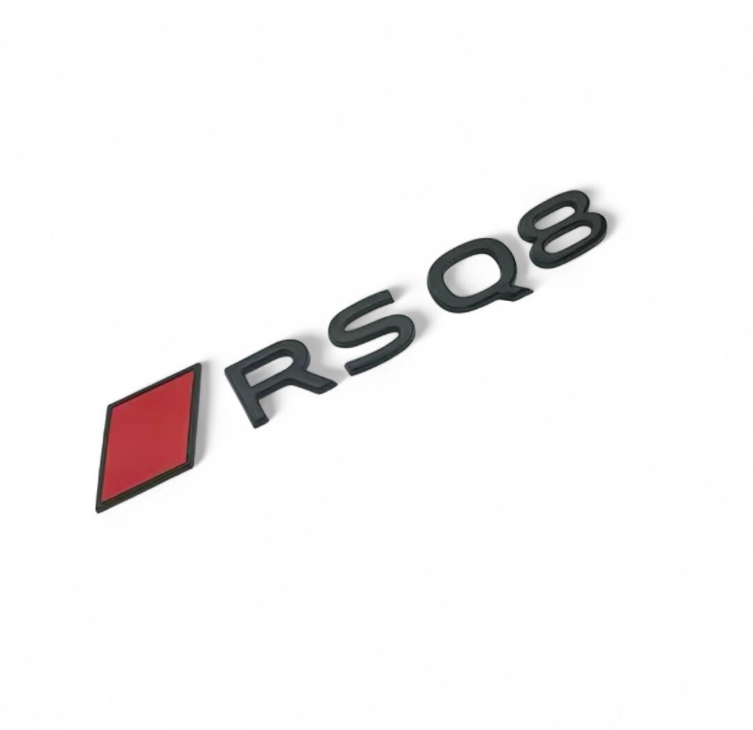 Logo de coffre RSQ8 noir pour Audi (Black Edition), vue 4