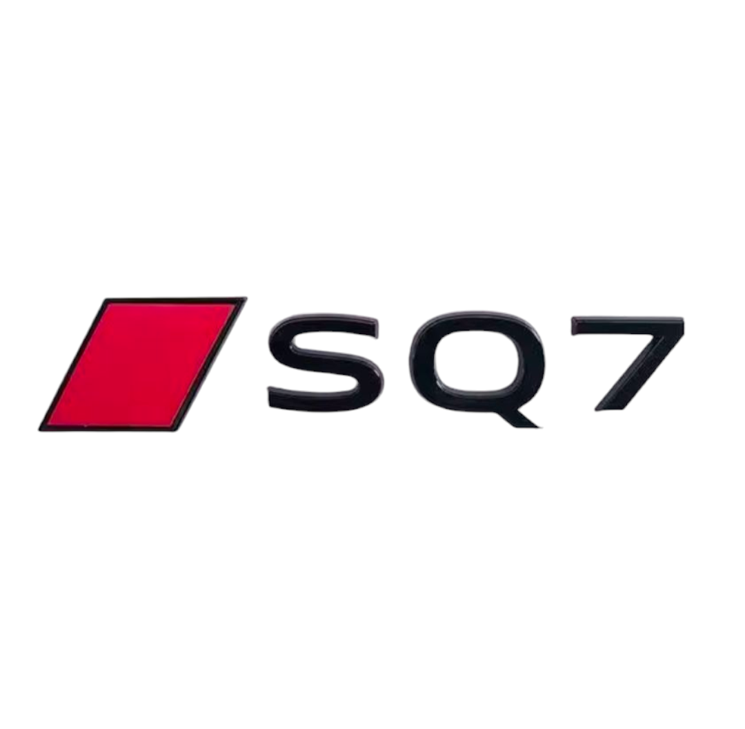 Logo de coffre SQ7 noir pour Audi (Black Edition), nouveau modèle