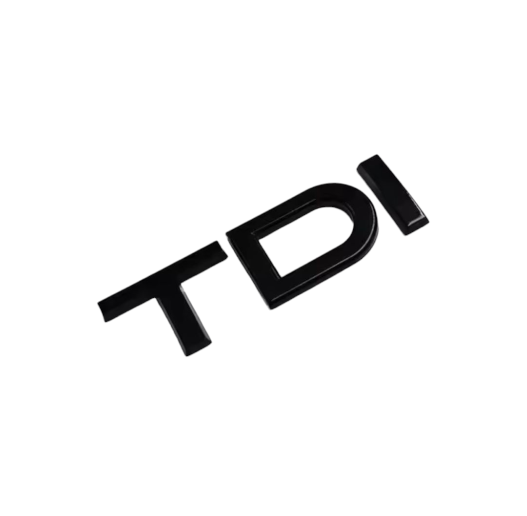 Logo de coffre TDI noir pour Audi (Black Edition), vue 2