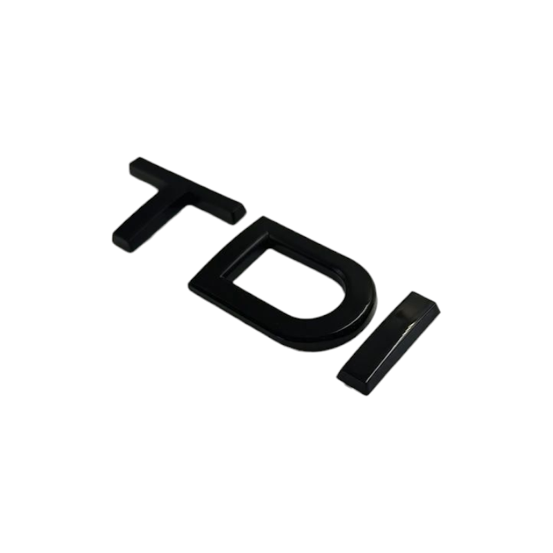 Logo de coffre TDI noir pour Audi (Black Edition), vue 3