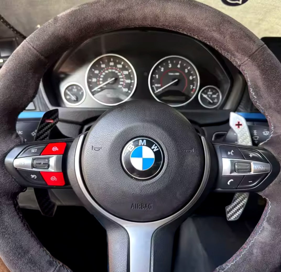 Palettes au volant look M-Competition carbone pour BMW Série 2 F22 (2014 à 2021), vue 2
