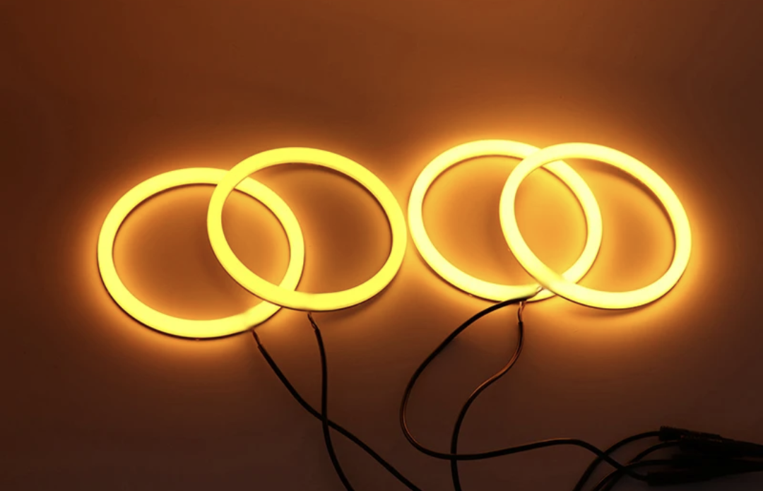 Phares Angel Eyes Anneaux LED pour BMW Série 7 E32 (1986 à 1994), vue 3