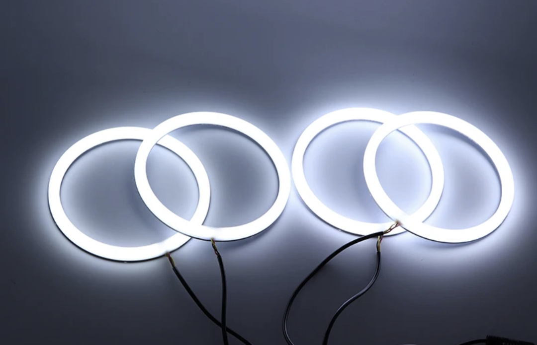 Phares Angel Eyes Anneaux LED pour BMW Série 7 E32 (1986 à 1994), vue 4