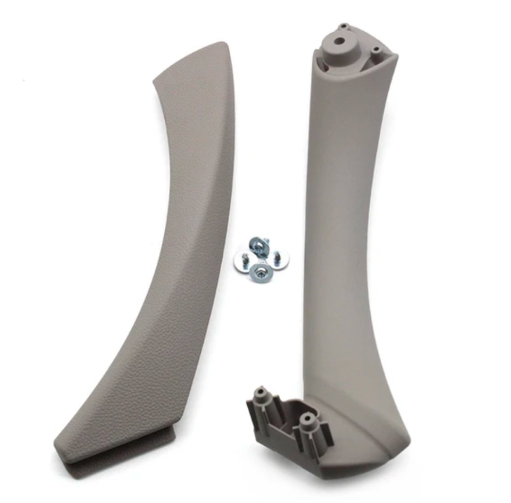 Poignées de portes intérieures pour BMW Série 3 M3 E90 (2005 à 2011), poignée conducteur (avant gauche), coloris gris oyster