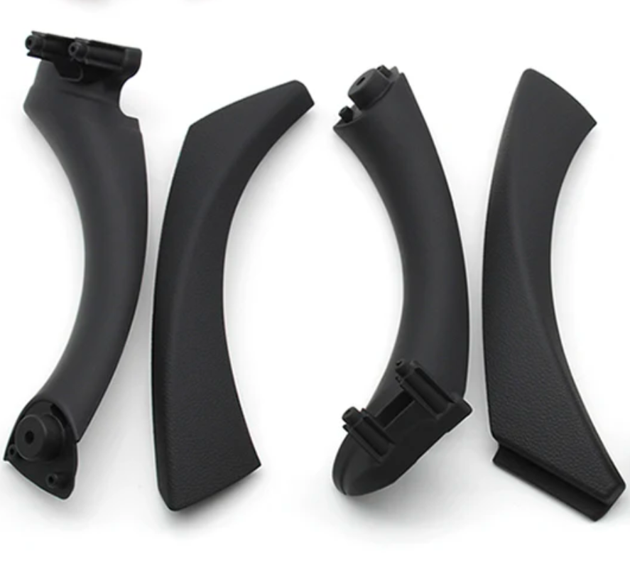 Poignées de portes intérieures pour BMW Série 3 M3 E90 (2005 à 2011), poignées conducteur et passager, coloris noir brillant