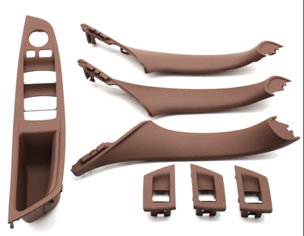 Poignées de portes intérieures et platine vitres électriques pour BMW Série 5 F10 F11 (2010 à 2017), 4 poignées intérieures, vue 5