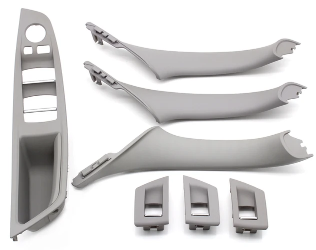 Poignées de portes intérieures et platine vitres électriques pour BMW Série 5 F10 F11 (2010 à 2017), 4 poignées intérieures, vue 6