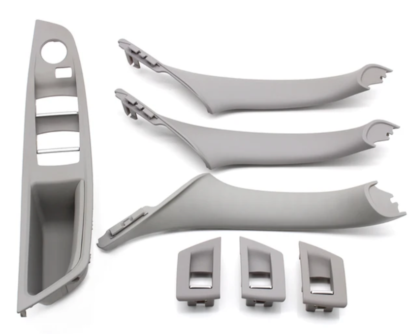 Poignées de portes intérieures et platine vitres électriques pour BMW Série 5 F10 F11 (2010 à 2017), 4 poignées intérieures, vue 12