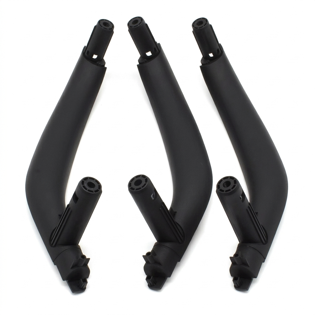Poignées de portes intérieures de remplacement pour BMW X6 F16 (2014 à 2019), coloris noir, set complet de 4 poignées