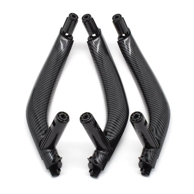 Poignées de portes intérieures de remplacement pour BMW X6 F16 (2014 à 2019), réplique carbone, set complet de 4 poignées