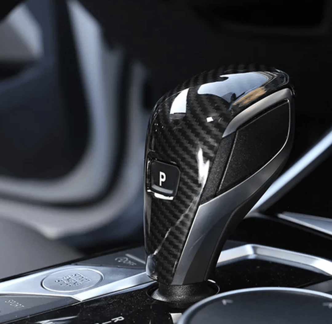 Pommeau sélecteur de levier de vitesse carbone pour BMW Série 3 G20 (2020 à 2025), vue 4