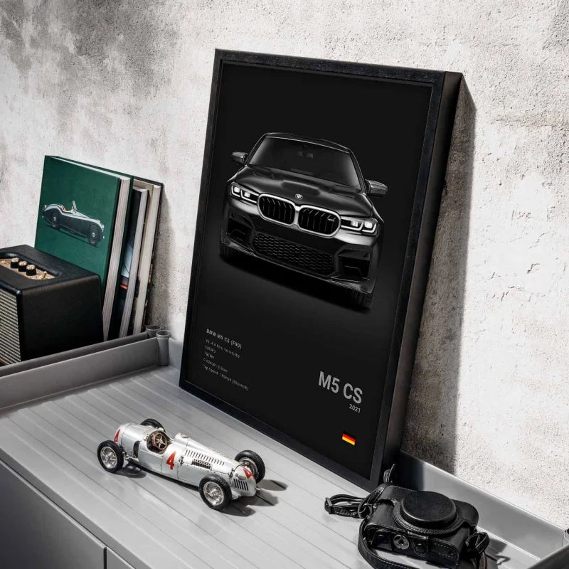 Poster voiture, affiche murale BMW Motorsport, vue 3