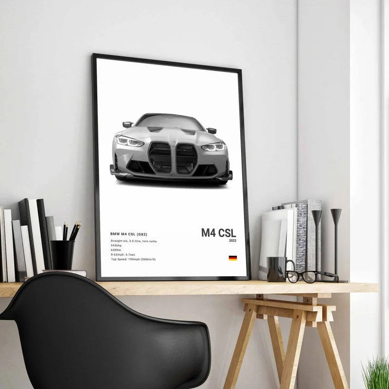 Poster voiture, affiche murale BMW Motorsport, vue 4