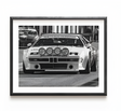 Affiche noir et blanc vintage de voiture ancienne BMW M1 Procar