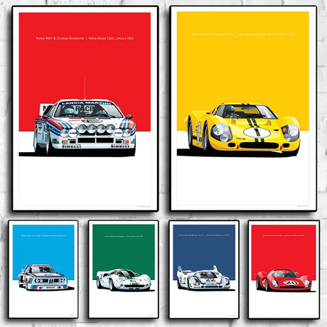 Affiche voiture BMW Motorsport 3.0 CSL Alpina Endurance, poster en toile, vue 3