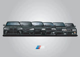 Affiche voiture générations BMW M3 Motorsport, poster voiture en toile, visuel 6