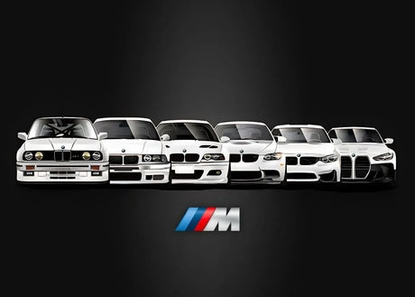 Affiche voiture générations BMW M3 Motorsport, poster voiture en toile, visuel 10