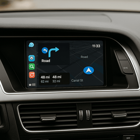Apple CarPlay & Android Auto pour Audi A4, S4, RS4 B8 (2007 à 2016), vue 6