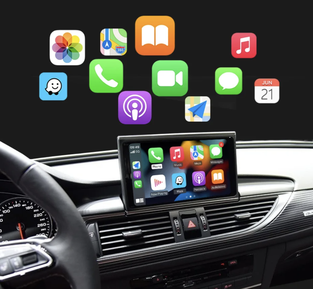 Apple CarPlay & Android Auto pour Audi A6, S6, RS6 C7 (2010 à 2018), vue 2