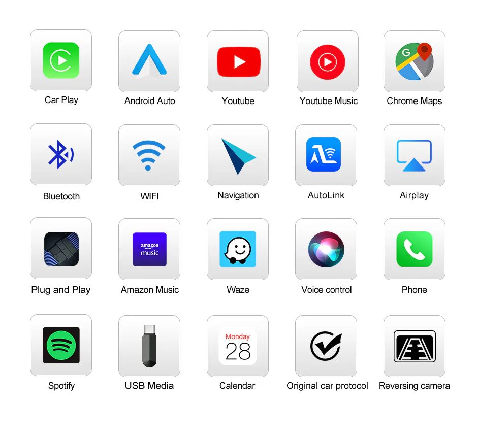 Apple CarPlay & Android Auto pour Audi Q5 II, SQ5 (2017 à 2024), vue 4