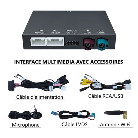 Autoradio connecté Android Auto et Apple CarPlay pour BMW Série 6 E63 E64 CCC CIC (2003 à 2010), vue 4
