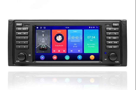 Autoradio connecté Android Auto et Apple CarPlay pour BMW X5 E53 (1999 à 2006)