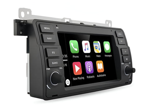 Autoradio connecté Apple CarPlay Android Auto pour BMW Série 3 M3 E46 (1998 à 2005)