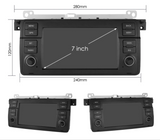 Autoradio connecté Apple CarPlay Android Auto pour BMW Série 3 M3 E46 (1998 à 2005), vue 3