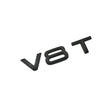Badge d'aile V8T noir Black Edition pour Audi, emblème latéral