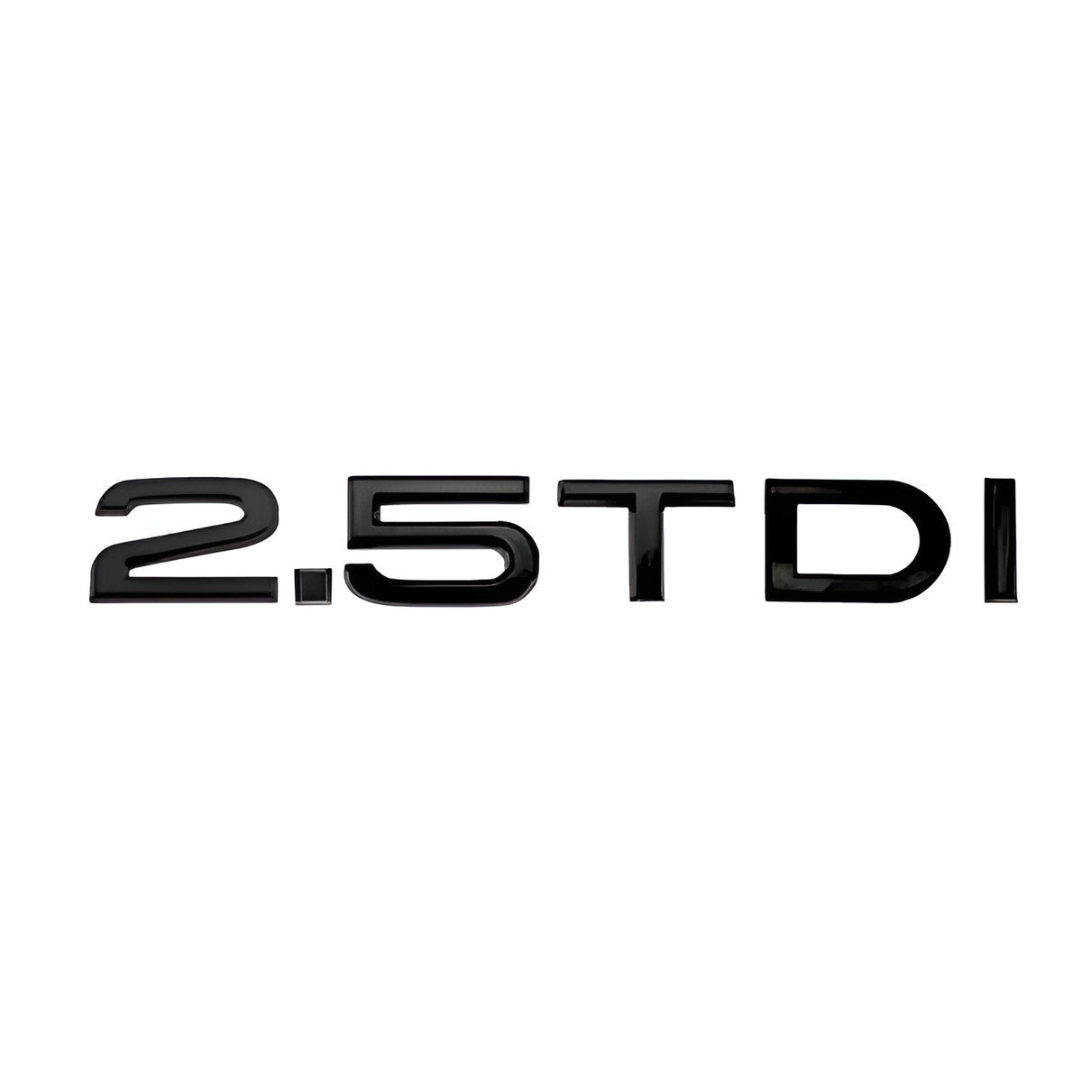 Badge de coffre 2.5 TDI noir pour Audi