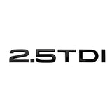 Badge de coffre 2.5 TDI noir pour Audi