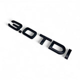 Badge de coffre 3.0 TDI noir pour Audi