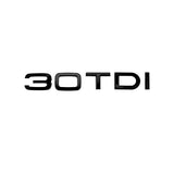 Badge de coffre 30 TDI noir pour Audi, lettres emblème motorisation