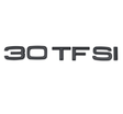 Badge de coffre 30 TFSI noir pour Audi, lettres emblème motorisation