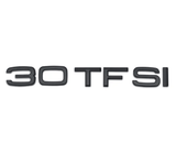 Badge de coffre 30 TFSI noir pour Audi, lettres emblème motorisation