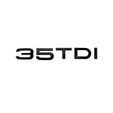 Badge de coffre 35 TDI noir pour Audi