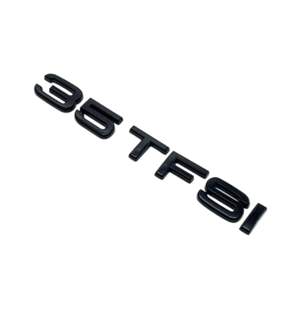 Badge de coffre 35 TFSI noir pour Audi