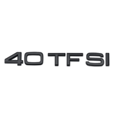 Badge de coffre 40 TFSI noir pour Audi