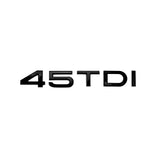 Badge de coffre 45 TDI noir pour Audi